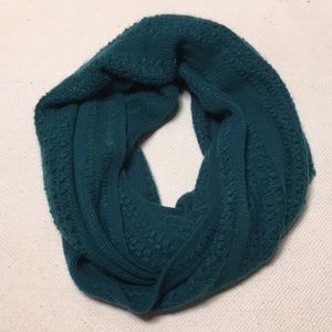 Teal Knit Infinity Scarf